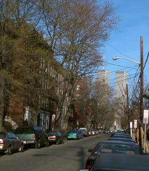 world trade center from the smartbeetle in april 2000