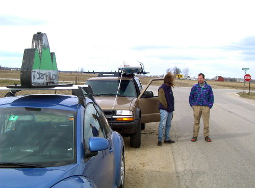 Ted inspects the rig