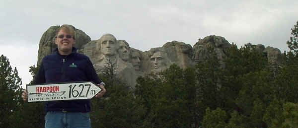 mount rushmore is 1627 miles from Harpoon