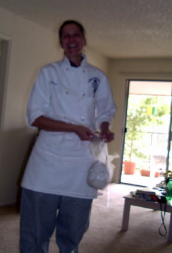 molly gaffey in chef garb