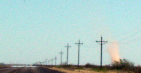 dust devil crosses the path of the smartbeetle